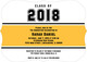 Yellow Band Class Of Graduation Invitations Image 3 of 5